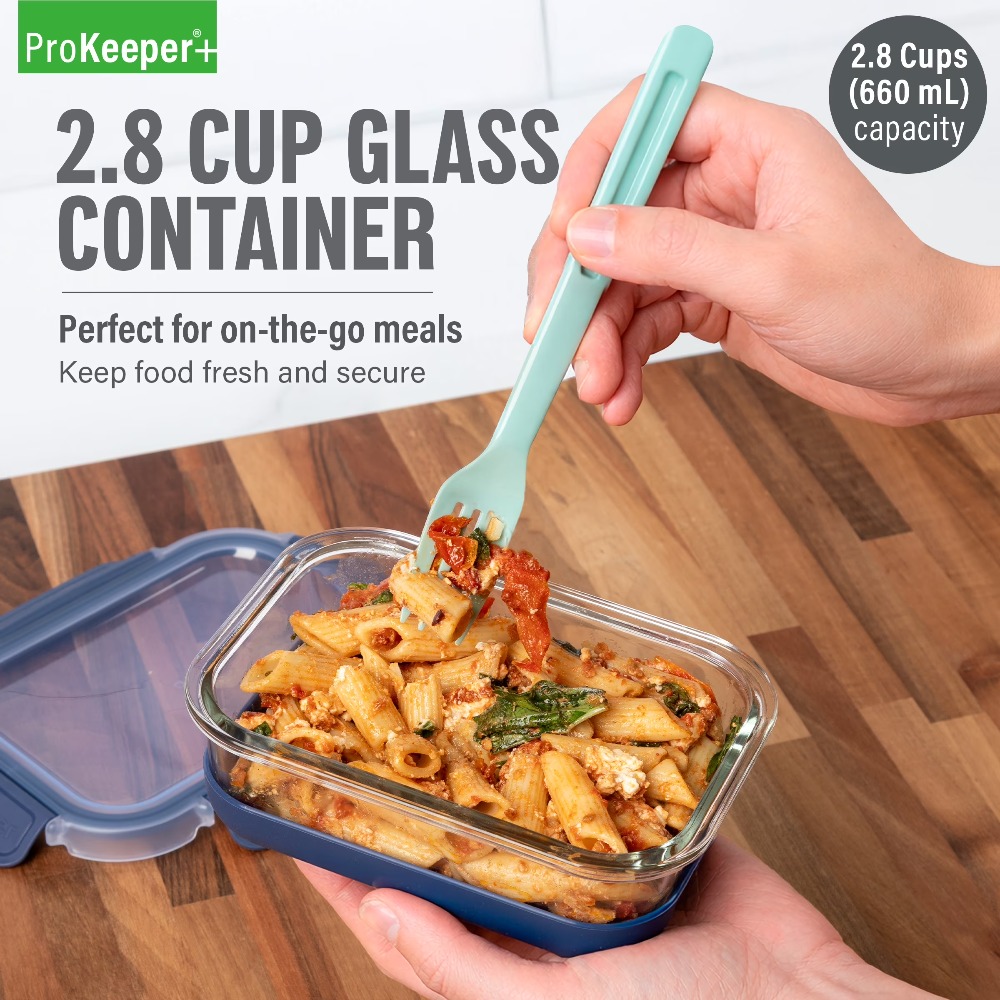 Storage Food Prep - 2.8 Cup Glass Food Storage Container