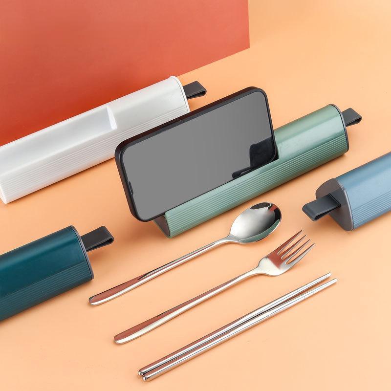 Stainless Lunch Box - 1 Set 304 Stainless Steel Spoon