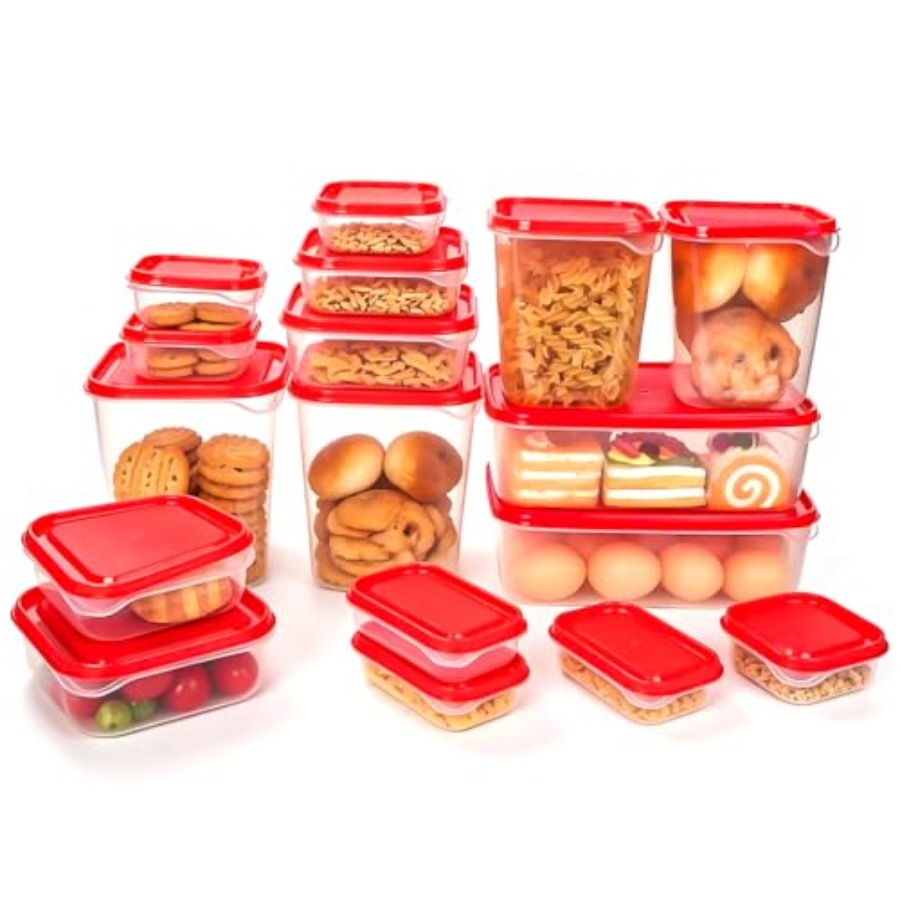 17Pcs Plastic Food Storage Set - đánh giá và giá Storage Food Prep