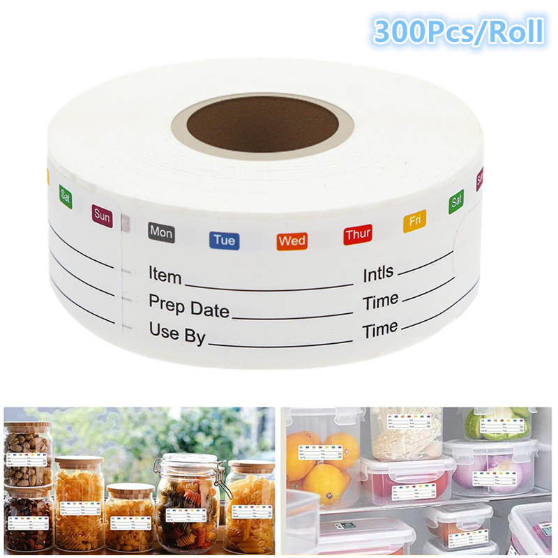 300Pcs/Roll Kitchen Date Food  - đánh giá và giá Food Storage Expiration Dates