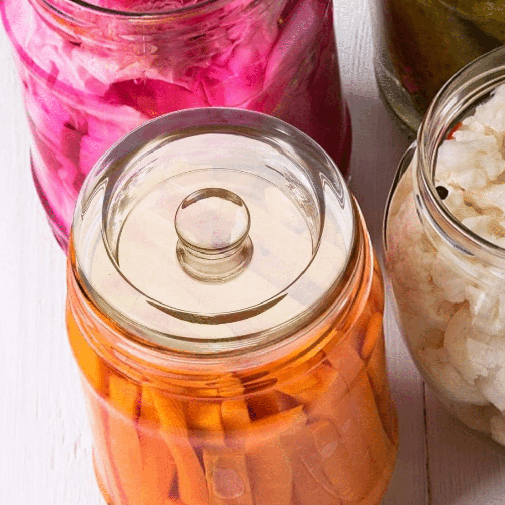 Fermented Glass Weights Clear  - đánh giá và giá Mason Jar Wide Mouth