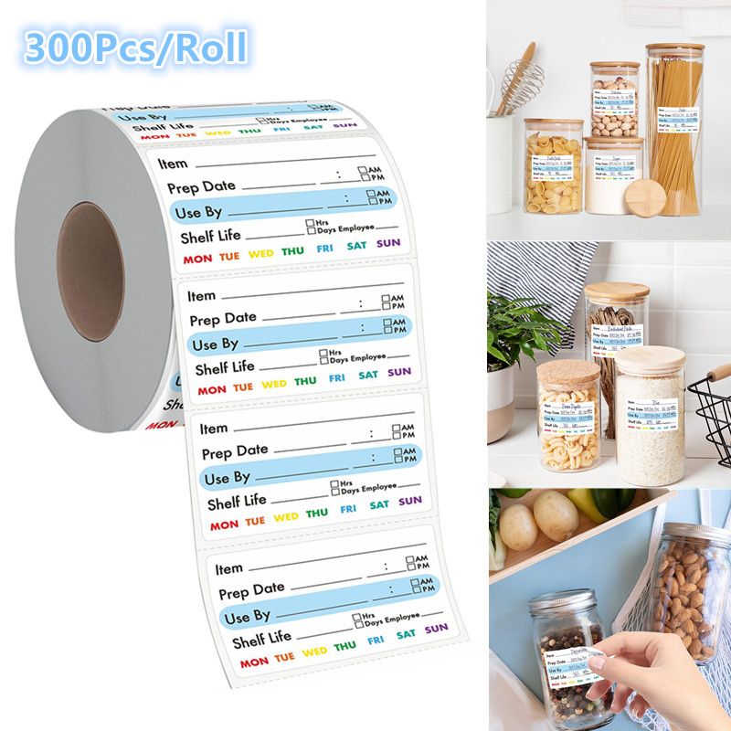 ^300Pcs/Roll Kitchen Date Food - đánh giá và giá Food Storage Expiration Dates