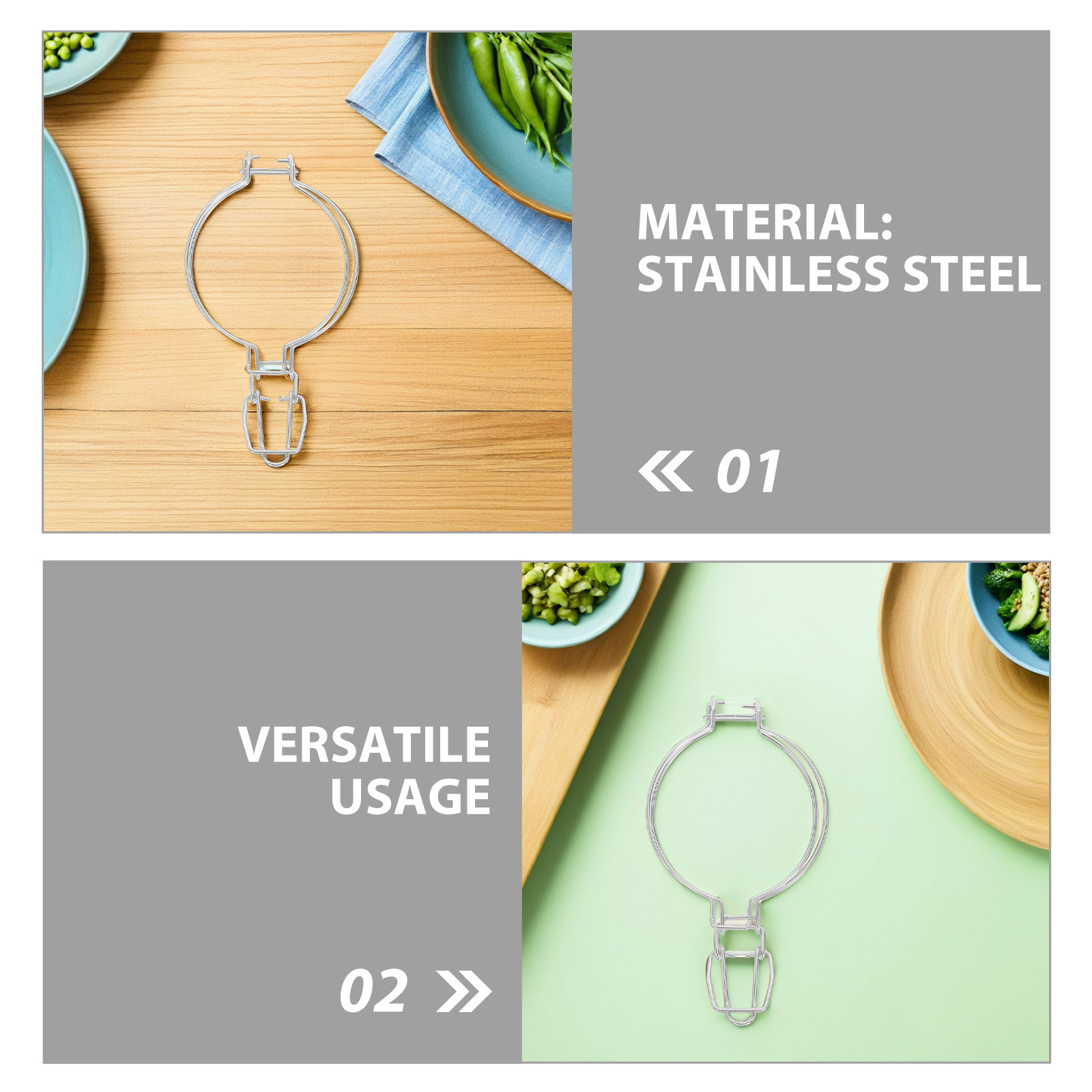 6Pcs Stainless Steel Glass Jar - đánh giá và giá Food Storage In Stainless Steel