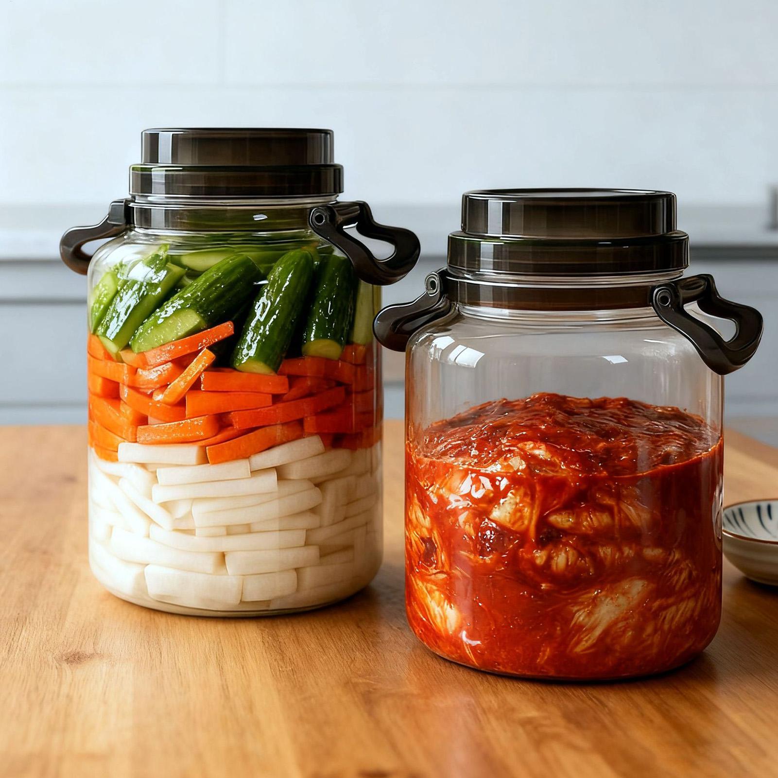 5L Round Pickle Jars With Lids - đánh giá và giá Food Storage Lidl
