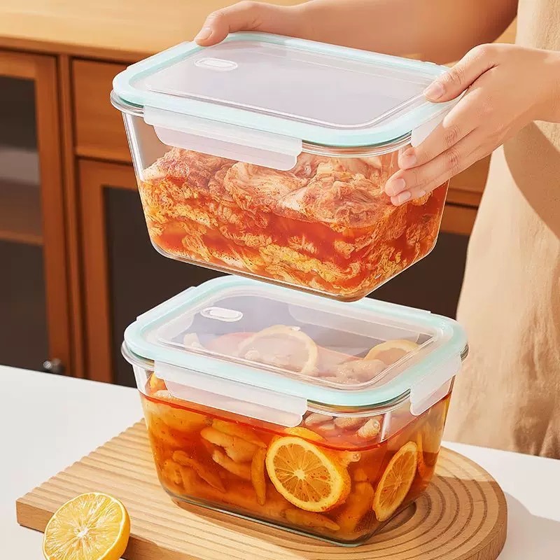 Large Capacity Glass Food Stor - đánh giá và giá Storage Food Prep