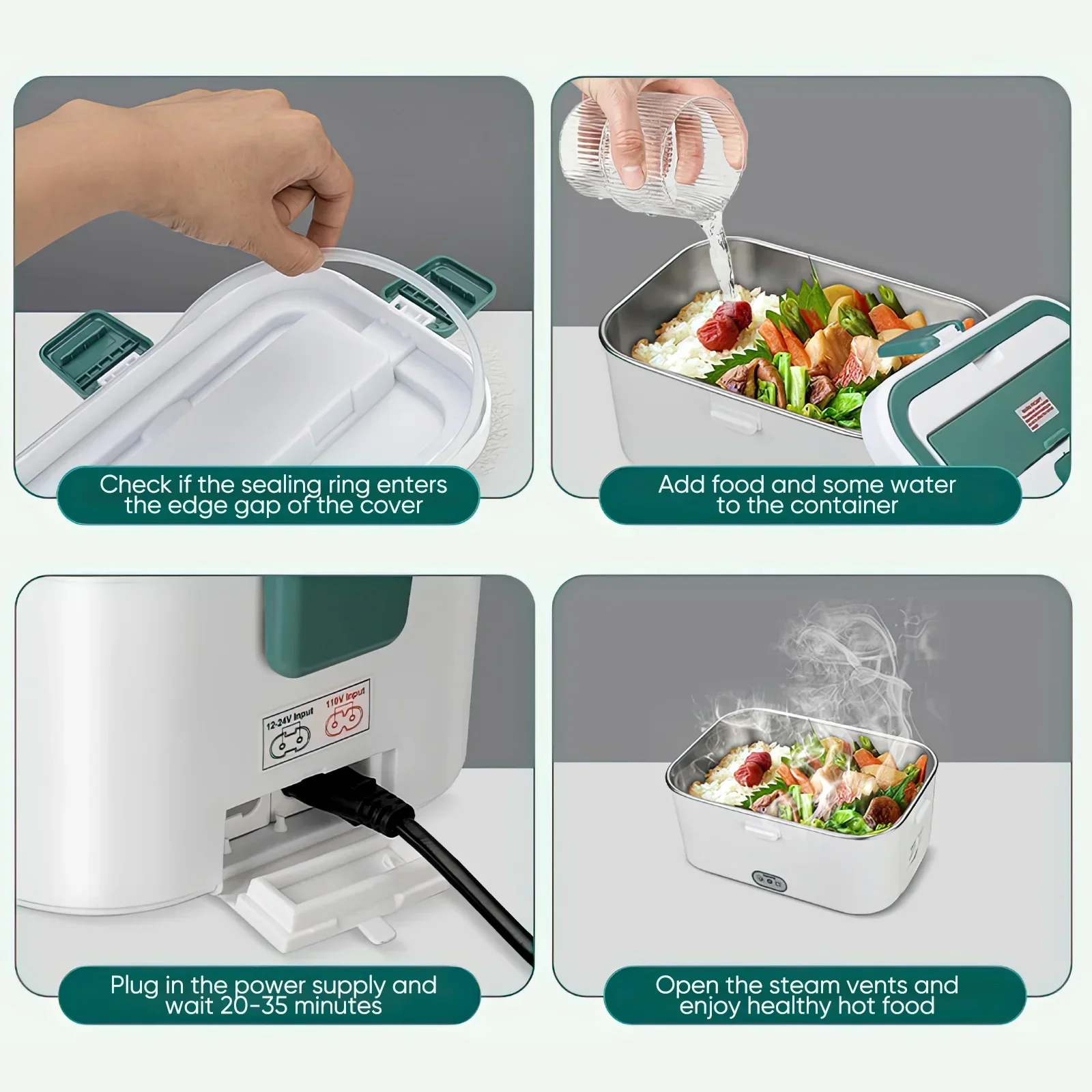 Electric Lunch Box Food Warmer - đánh giá và giá Food Storage For Camping