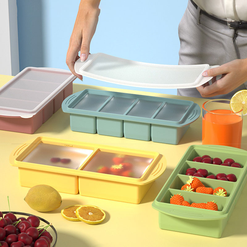 Silicone Freezer Tray With Lid - đánh giá và giá Xl Food Storage Containers With Lids