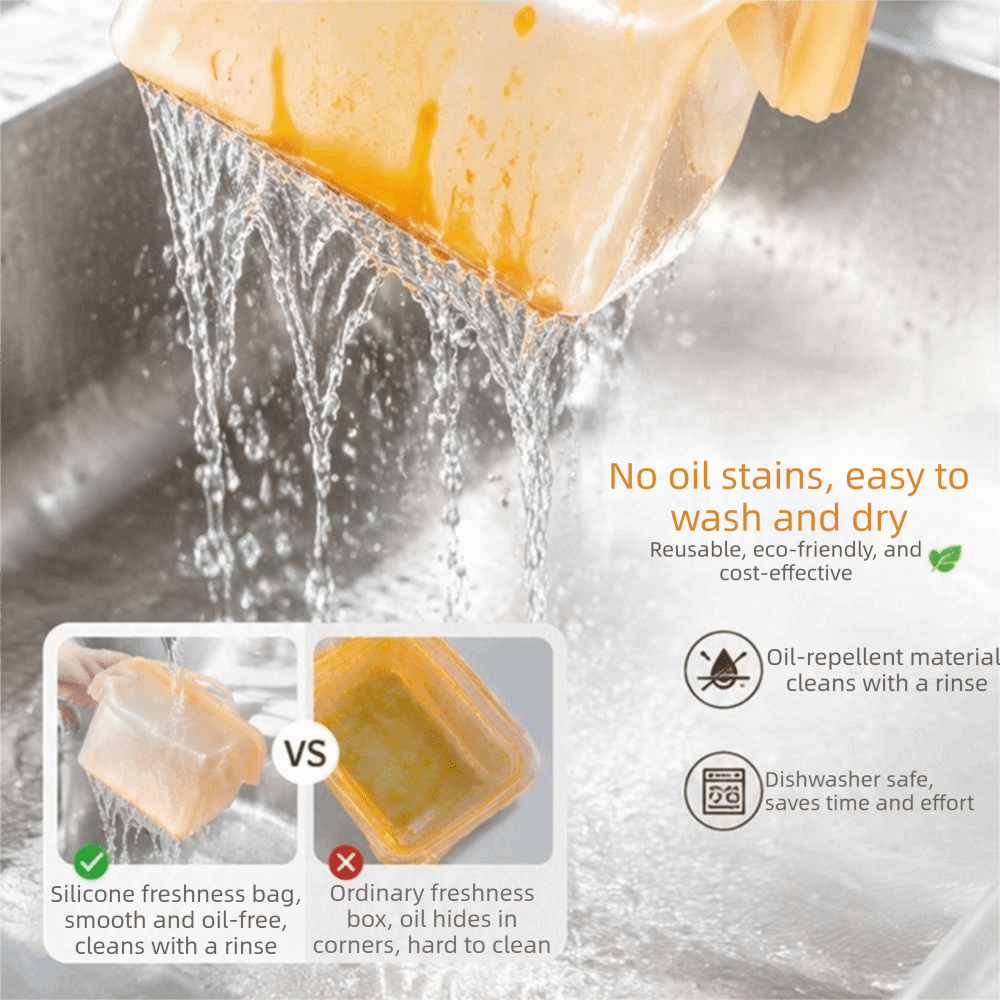 Leak Proof Silicone Food Stora - đánh giá và giá Food Storage And Temperature