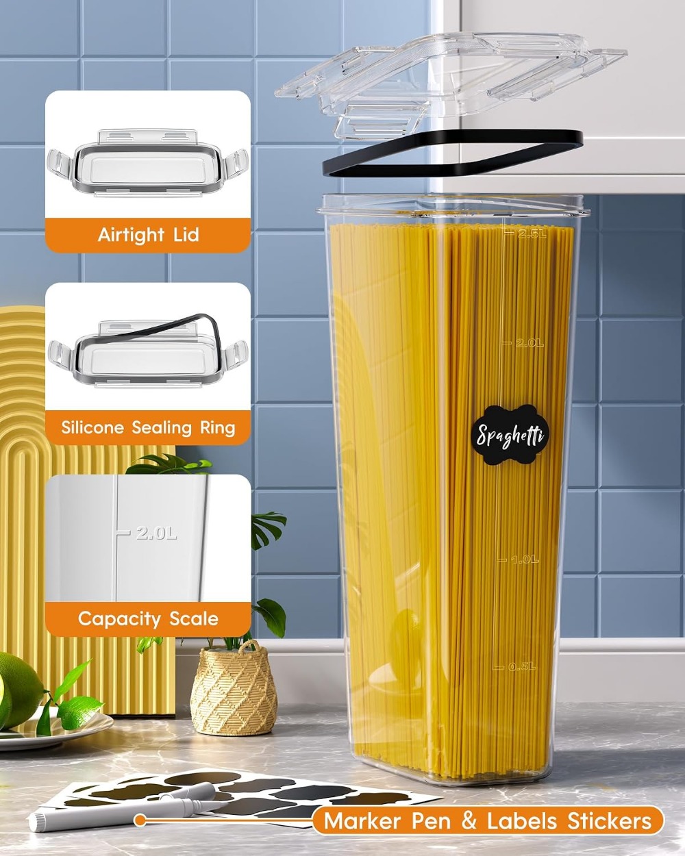 24 PCS Airtight Food Storage C - đánh giá và giá Food Storage Lid
